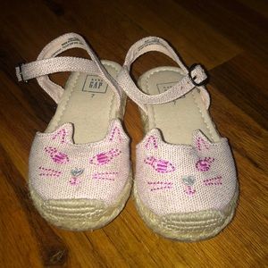 Baby Gap toddler girls pink espadrille sandals Sz7